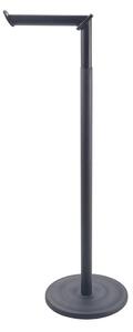 Mat crni željezan držač za WC papir Lava – Metaltex