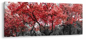Slika - Rdeča drevesa, Central Park, New York (120x50 cm)