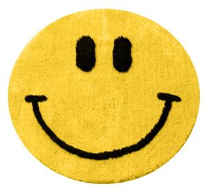 Žuta kupaonska prostirka ø 90 cm Yellow Smile – Foutastic