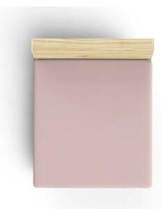 Ružičasta pamučna plahta s gumom 140x200 cm – Mijolnir
