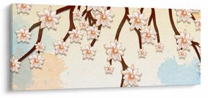 Slika - Rože na vejah, pisane (120x50 cm)
