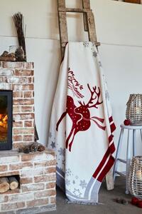 Dvokrevetna božićna deka s jelenima Širina: 150 cm | Duljina: 200 cm