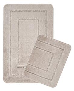 Svjetlo smeđe kupaonske prostirke u setu 2 kom 50x80 cm Cerceve – Foutastic
