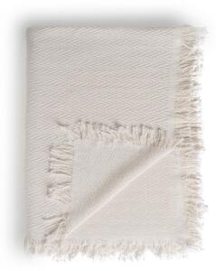 Krem prekrivač od recikliranog pamuka 180x260 cm Spike – Ixia