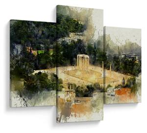 Slika - Zeusov tempelj, Atene, Grčija (90x60 cm)