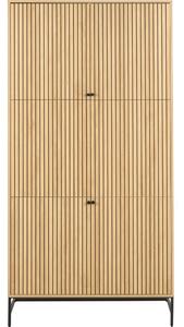 Ormar u dekoru hrasta u prirodnoj boji 99x200x60 cm Albany – Actona