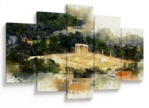 Slika - Zeusov tempelj, Atene, Grčija (150x105 cm)