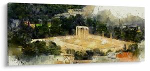 Slika - Zeusov tempelj, Atene, Grčija (120x50 cm)
