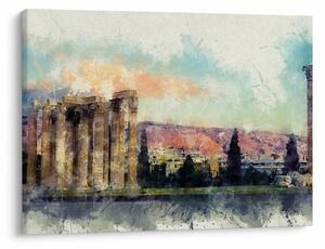 Slika - Akropola, Atene, Grčija (70x50 cm)