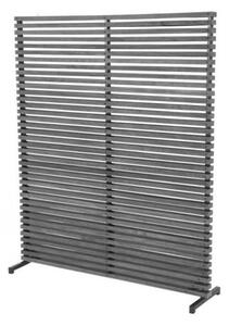 Siva/prirodna boja drveni/metalni balkonski paravan 153x185 cm - Hartman