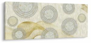 Slika - Abstrakcija, marmorni krogi (120x50 cm)
