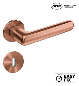 Kvaka JNF Bergen Easy Fix titanium copper · materijal: inox · rozeta: ključ / cilindar / WC Ključ