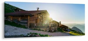 Slika - Jutro v Alpah, Tirolska (120x50 cm)