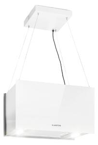 Klarstein Kronleuchter L, stropna otočna kuhinjska napa, 60 cm, snaga recirkulacije 590 m³/h, LED, zaslon osvjetljiv na dodir, bijela