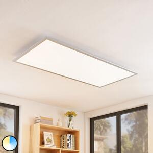 Lindby Zento LED panel, CCT, daljinski upravljač, prigušivanje., prigušiva, Metalik, Kuhinja, Plastika