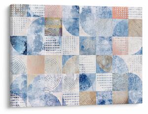 Slika - Geometrijski liki na steni (70x50 cm)