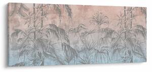 Slika - Tropske rastline na steni (120x50 cm)