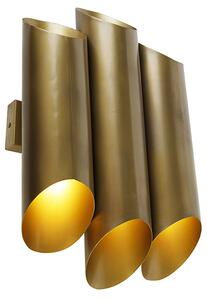 Industrijska zidna svjetiljka od mesinga sa 6 svjetala - Zviždaljka