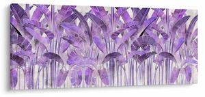Slika - Vijolični listi v mavcu (120x50 cm)