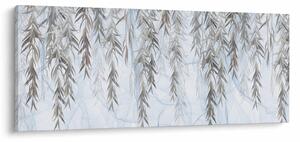 Slika - Vrbove vejice na modrem ozadju (120x50 cm)
