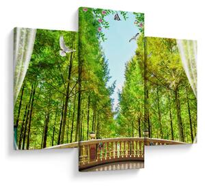 Slika - Pogled na gozd (90x60 cm)