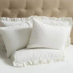 Set posteljine s plahtom Frill Vanilla