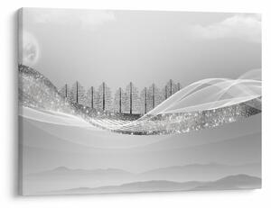 Slika - Srebrna pokrajina (70x50 cm)