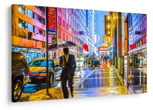 Slika - Mesto v neonskem sijaju (90x60 cm)