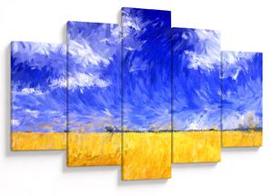 Slika - Oljna slika, Zlato polje (150x105 cm)