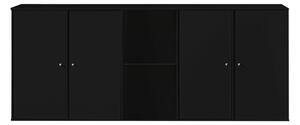 Crna zidna komoda Hammel Mistral Kubus, 169 x 69 cm