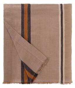 Bež prekrivač od mješavine pamuka i lana Buldan's Aren, 180 x 240 cm