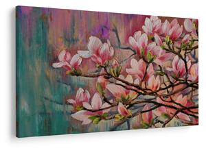 Slika - Oljna slika, Cvetoča sakura (90x60 cm)