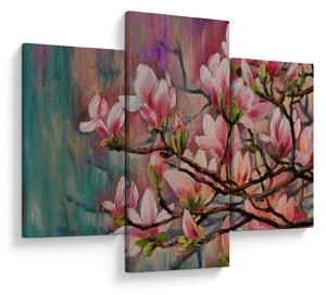 Slika - Oljna slika, Cvetoča sakura (90x60 cm)