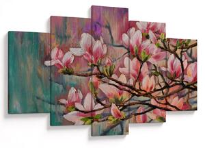 Slika - Oljna slika, Cvetoča sakura (150x105 cm)