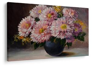Slika - Oljna slika, Rože v vazi (90x60 cm)
