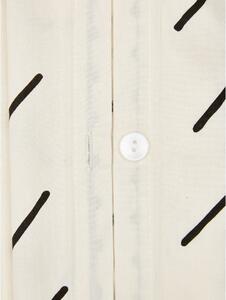 Bež posteljina od pamučnog perkala Westwing Collection Kohana, 155 x 220 cm