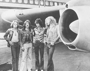 Fotografija Led Zeppelin With The Starship, 1973, Hulton Archive