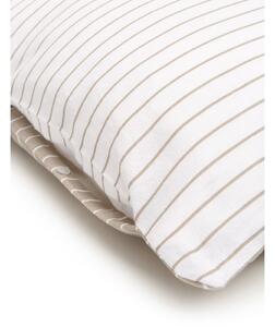 Bijelo-bež flanel posteljina za bračni krevet Westwing Collection Tallinn, 200 x 200 cm