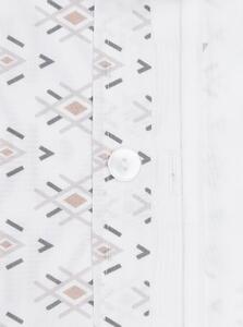 Bijela posteljina od pamučnog perkala Westwing Collection, 155 x 220 cm