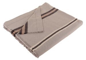 Sivi prekrivač od mješavine pamuka i lana Buldan's Aren, 180 x 240 cm