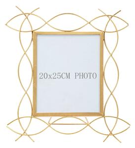 Metalni samostojeći okvir za fotografije Mauro Ferretti Glam X, 35,5 x 37 cm