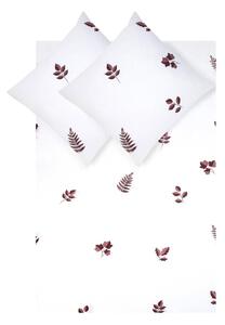 Bijela flanelna posteljina za bračni krevet Westwing Collection Fraser, 200 x 200 cm