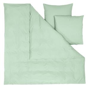 Zelena posteljina za bračni krevet od pamučnog perkala Cotton works, 200 x 200 cm