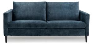 Tamnoplava sofa s baršunastom površinom Scandic Adagio, širine 153 cm