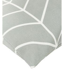 Siva flanelska posteljina za bračni krevet Westwing Collection Yule, 200 x 200 cm