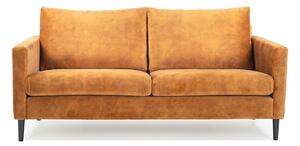 Žuta sofa s baršunastom površinom Scandic Adagio, širine 153 cm