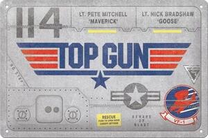 Metalni znak Top Gun - Aircraft Metal, (30 x 20 cm)