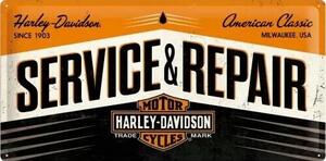 Metalni znak Harley-Davidson - Service & Repair, (50 x 25 cm)