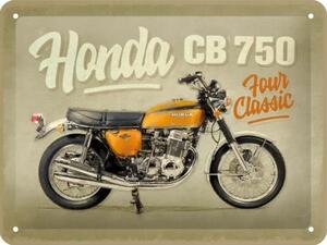 Metalni znak Honda MC CB750 Four Classic, (20 x 15 cm)