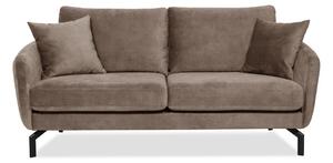 Smeđe-siva sofa s baršunastom površinom Scandic Magic, širine 190 cm